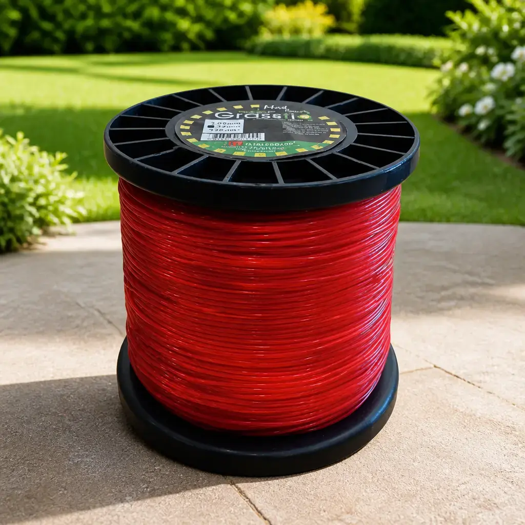 Hilo bordeador Rojo Grassfio redondo (2.00mm x 279m) Carrete x 1Kg.