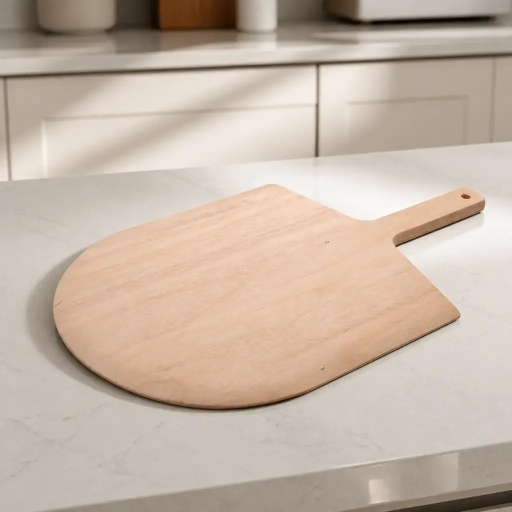 Pala para pizza madera con mango corto 55x30cm Tramontina