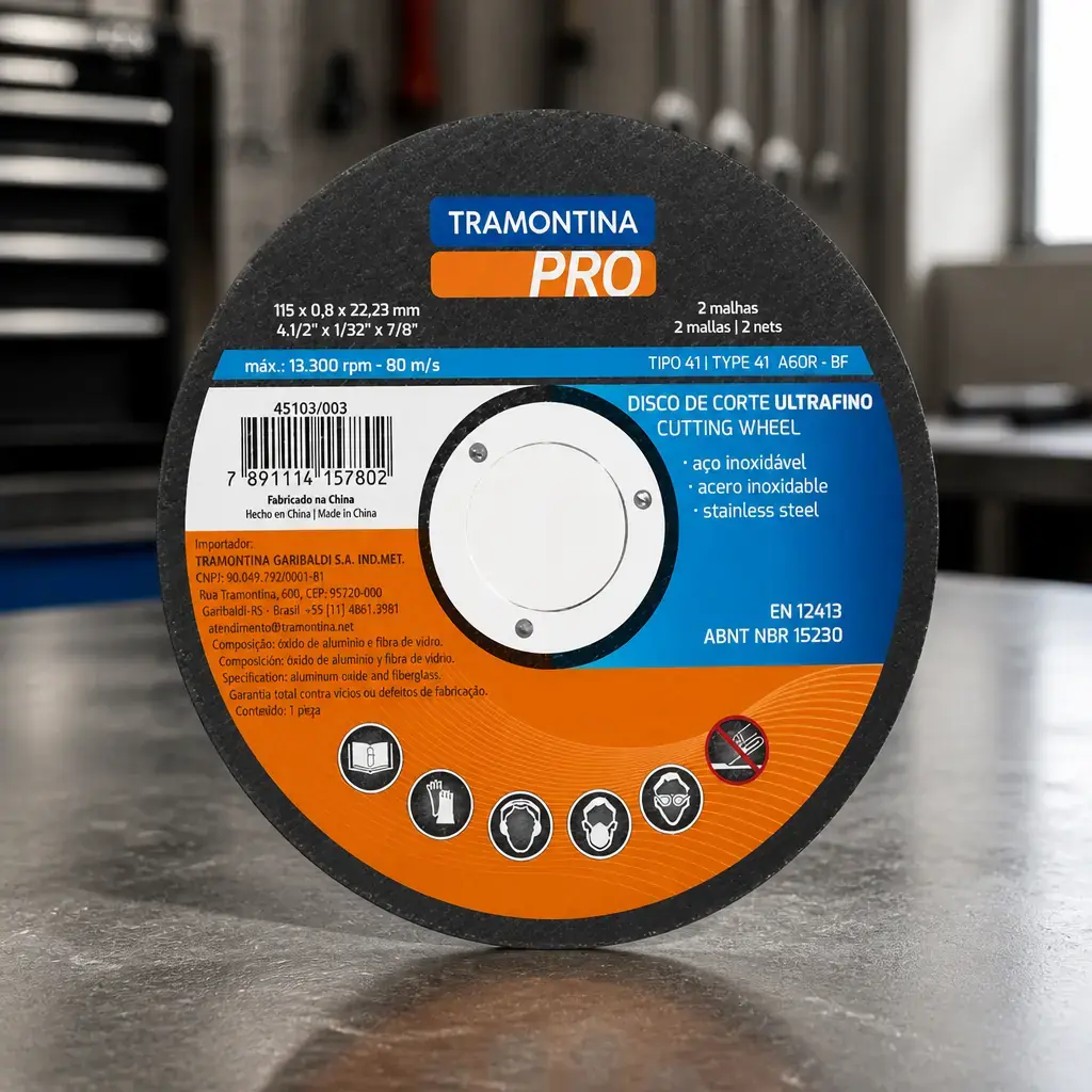 Disco de corte Ultrafino 115x0.8mm p/ Acero Inox Pro