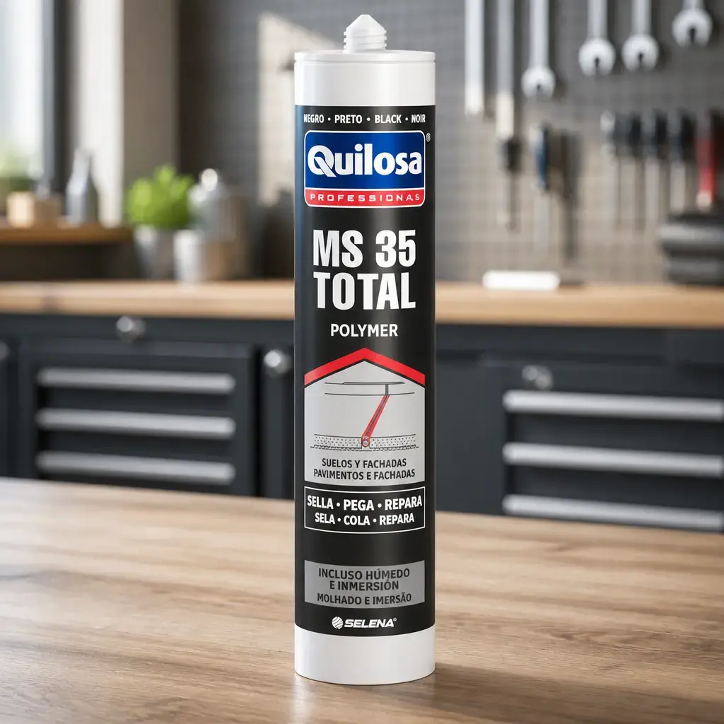 Sellador Adhesivo de polimeros MS-35 TOTAL Negro 300ml 10043797