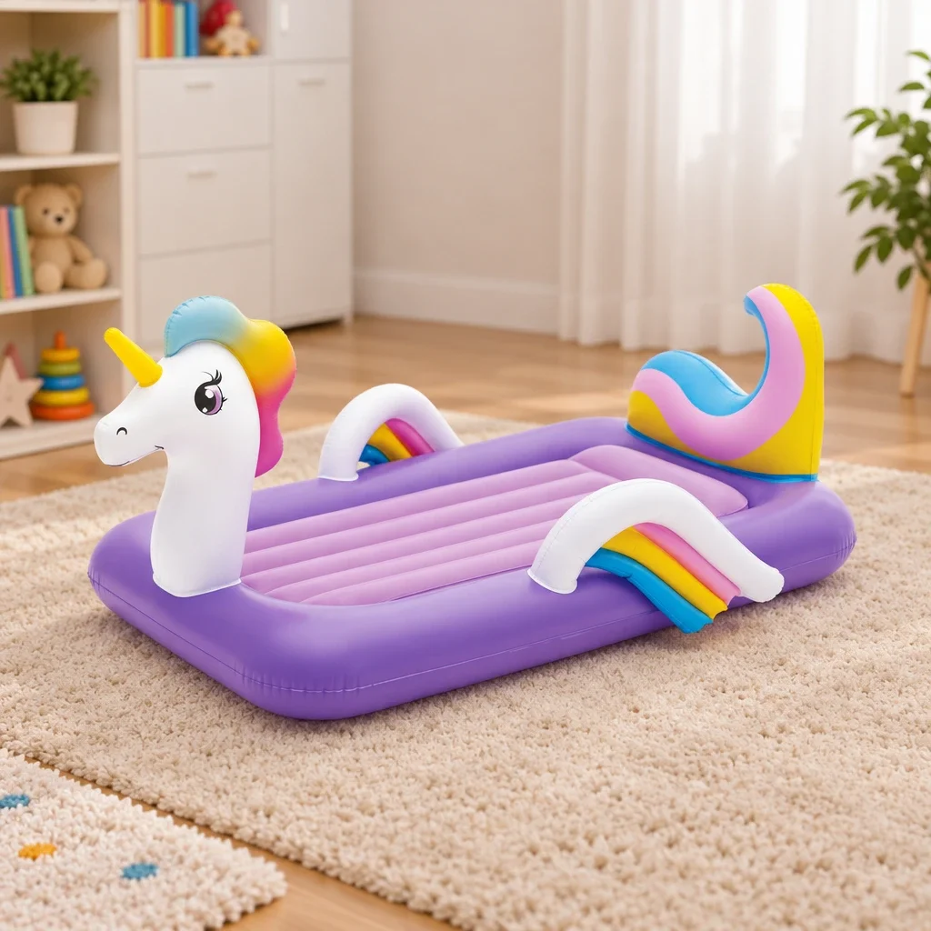 Cama Inflable DreamChase Unicornio 1.96mx1.04mx84cm. Bestway