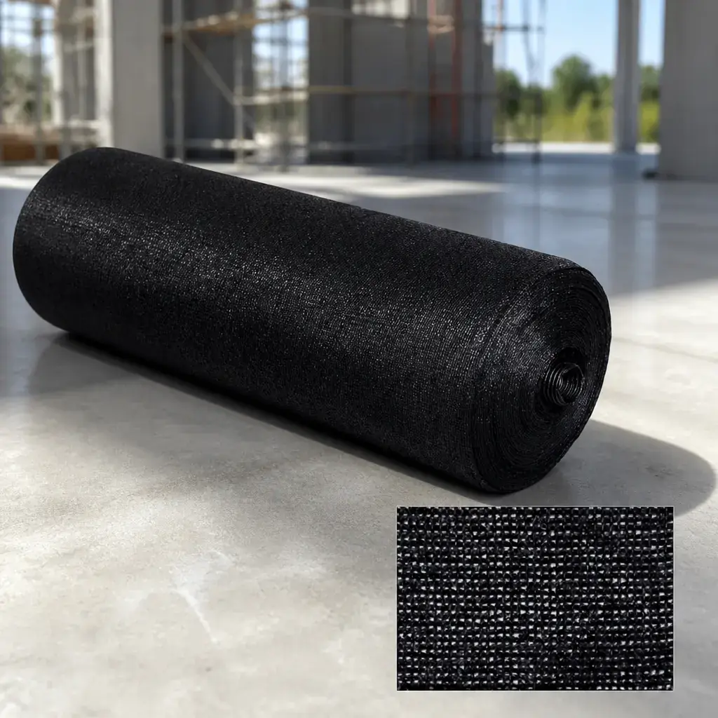 Malla de media Sombra Negra Agricola 50% 4.2X100M - Polytex