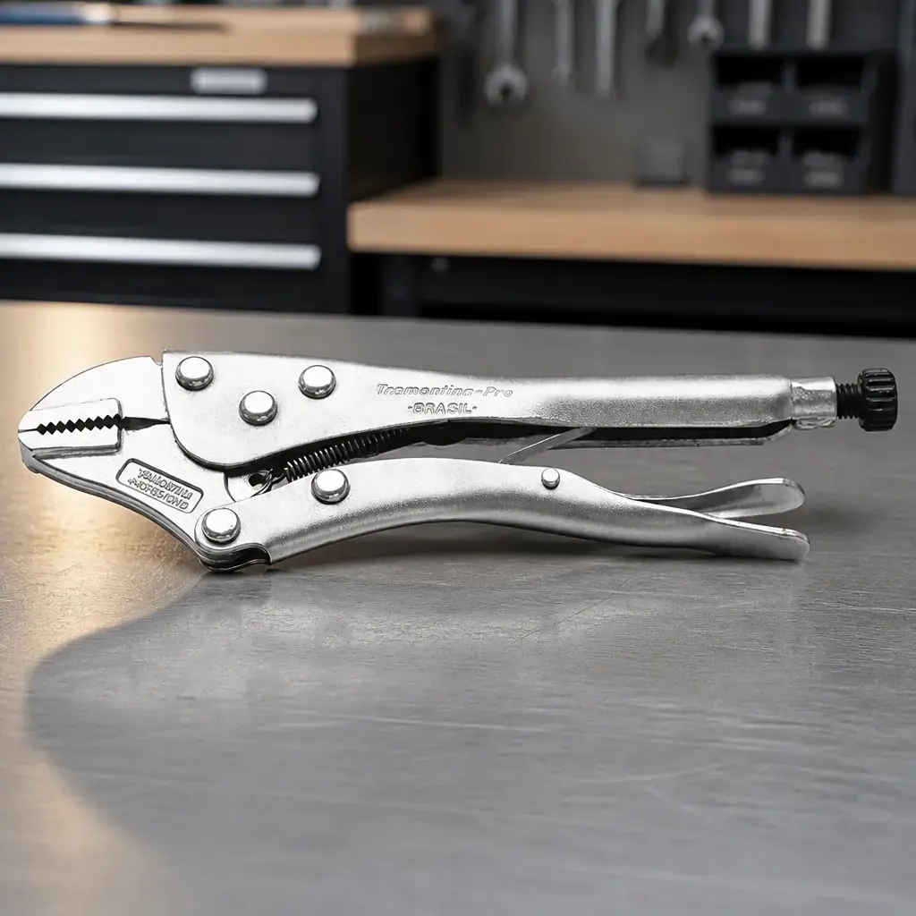 Pinza presion Recta Pro Blister x Un.