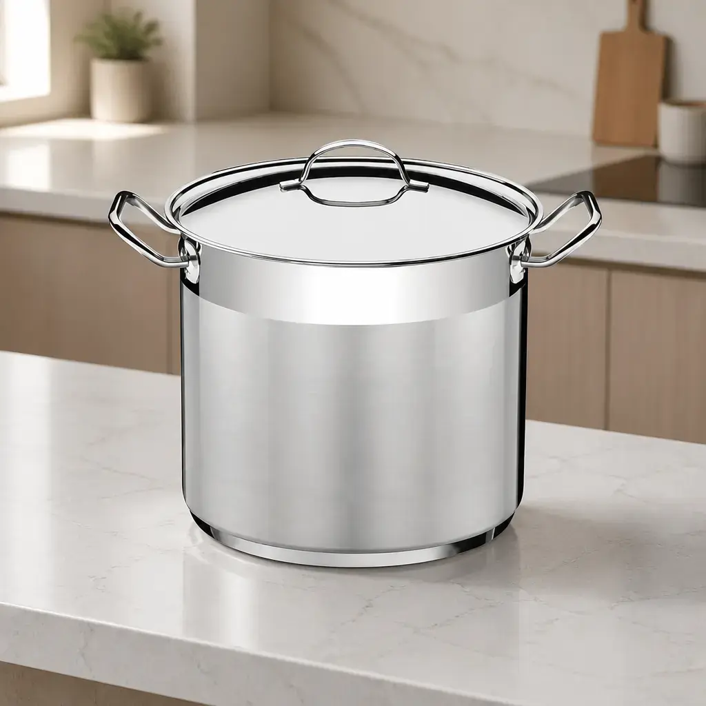 Olla Industrial con tapa 20.8lt Ø30cm - INOX