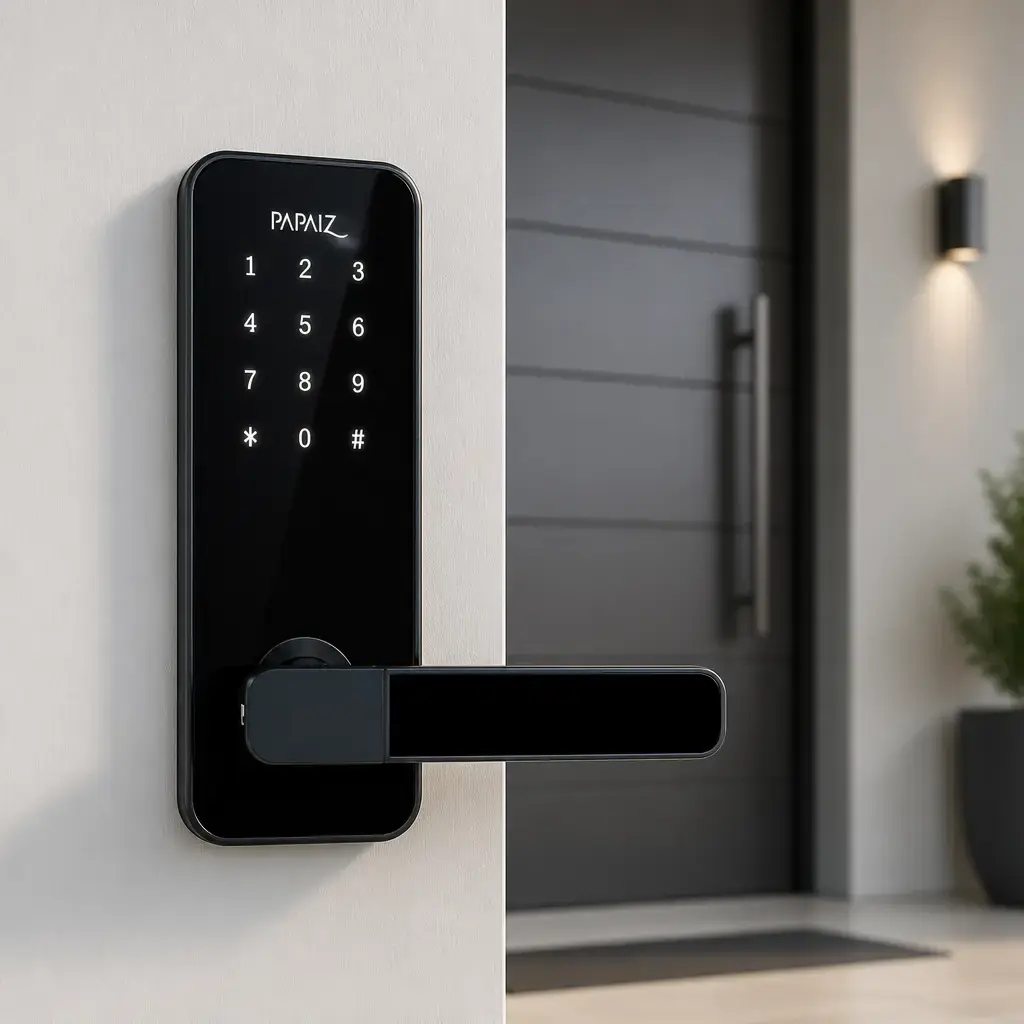 Cerradura Electronica Smart Lock. Plata - Izquierda