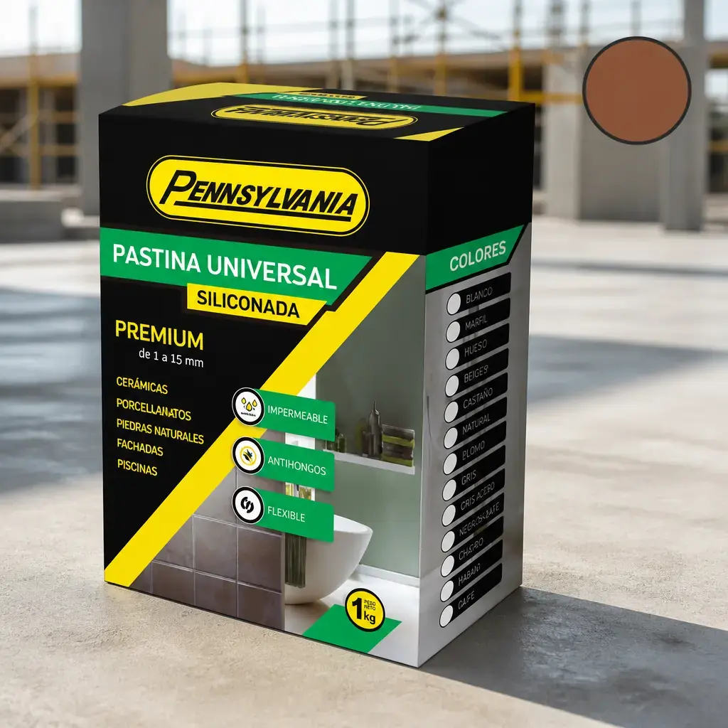 Pastina Universal Siliconada Castaño Caja x 1Kg