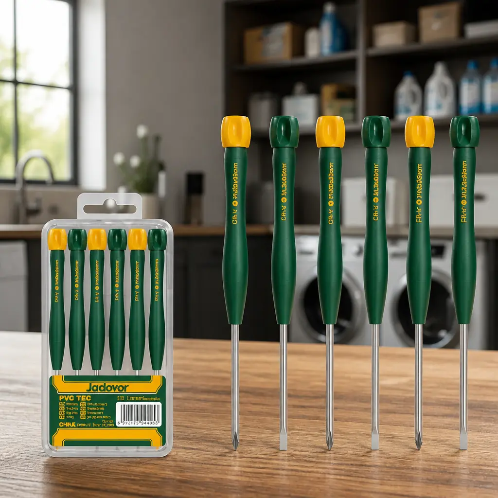 Juego destornilladores de precision 6pzs. +/- Jadever Estuche
