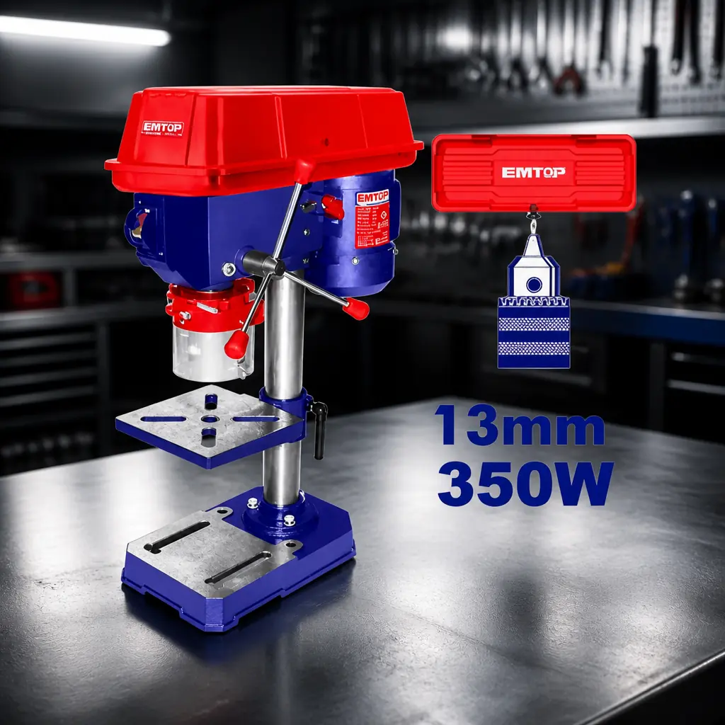 Taladro de banco 13mm 350W. Emtop