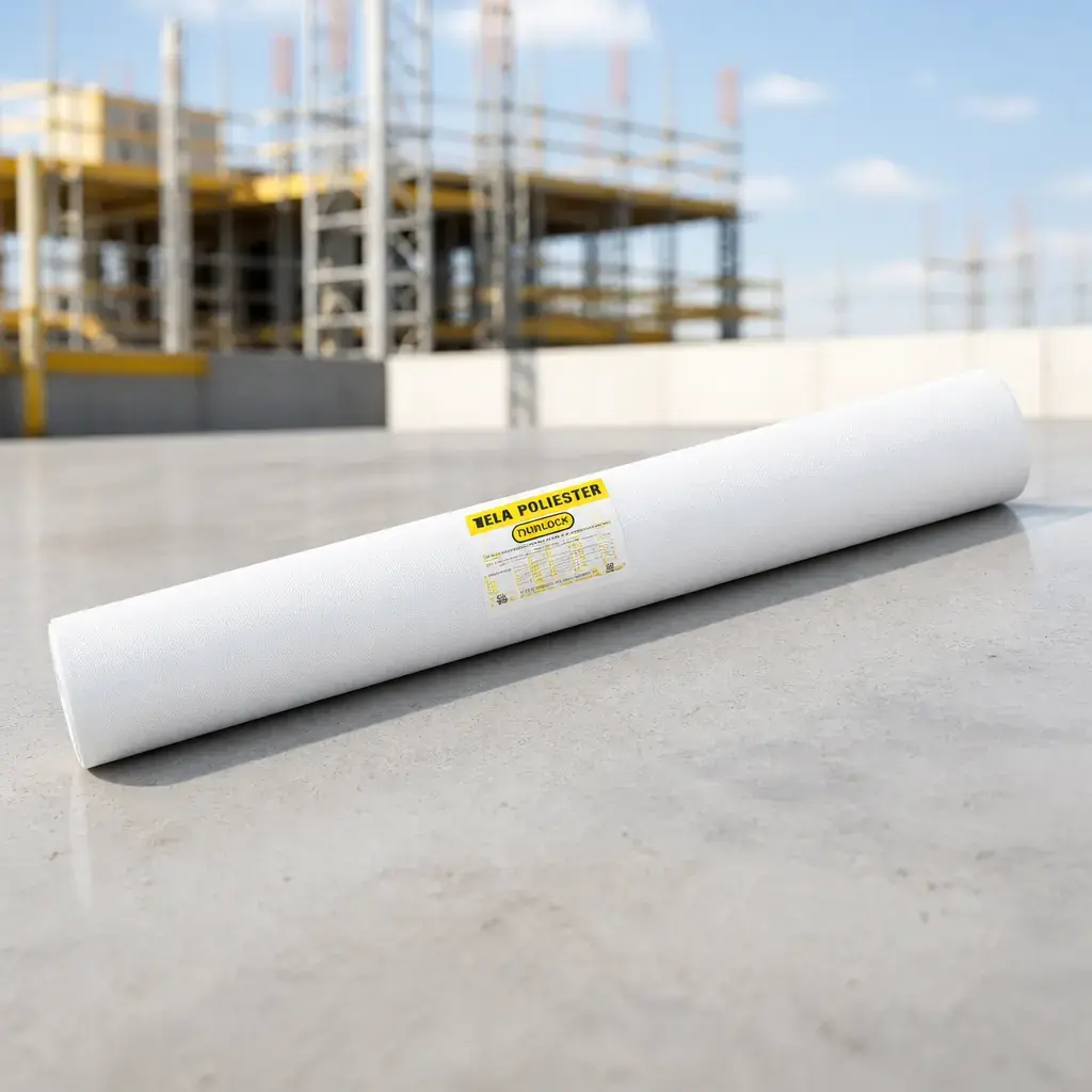 Tela poliester Blanca Rollo 25gr/m2 20x1m