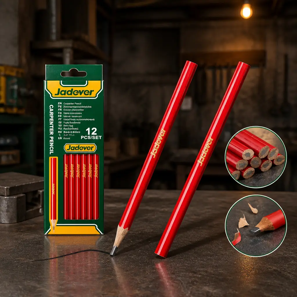 Juego de lapices para carpintero 12pzs Jadever Caja