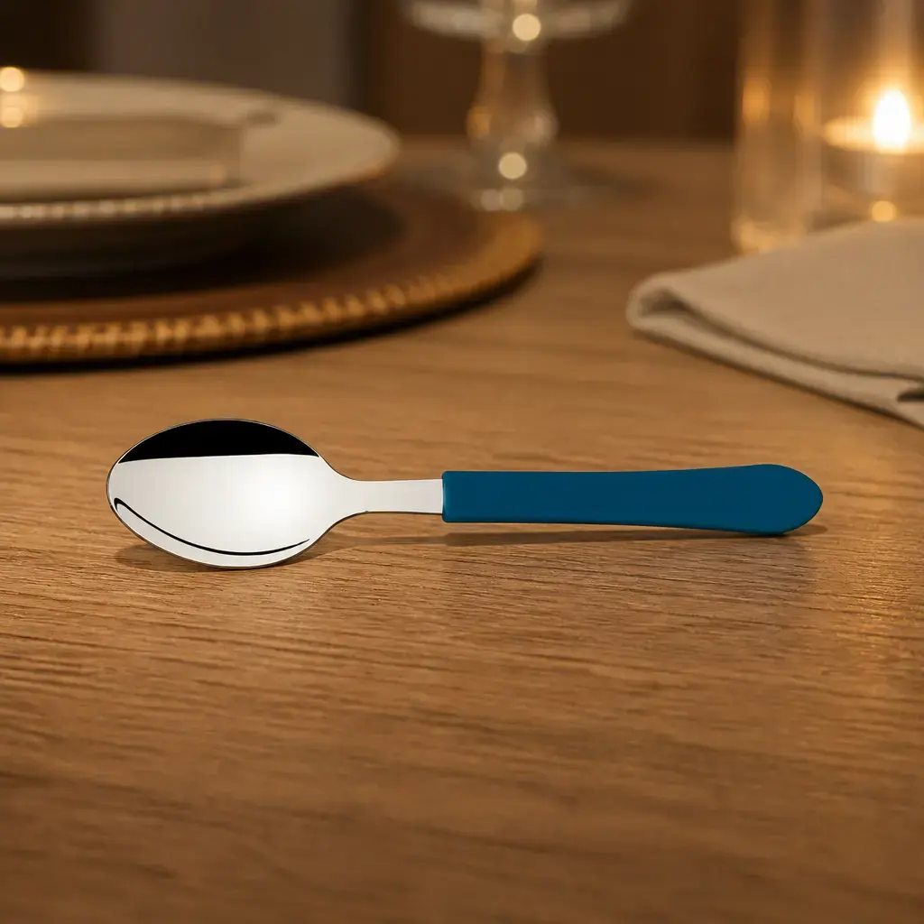 Cuchara p/ postre Azul Leme xUn.