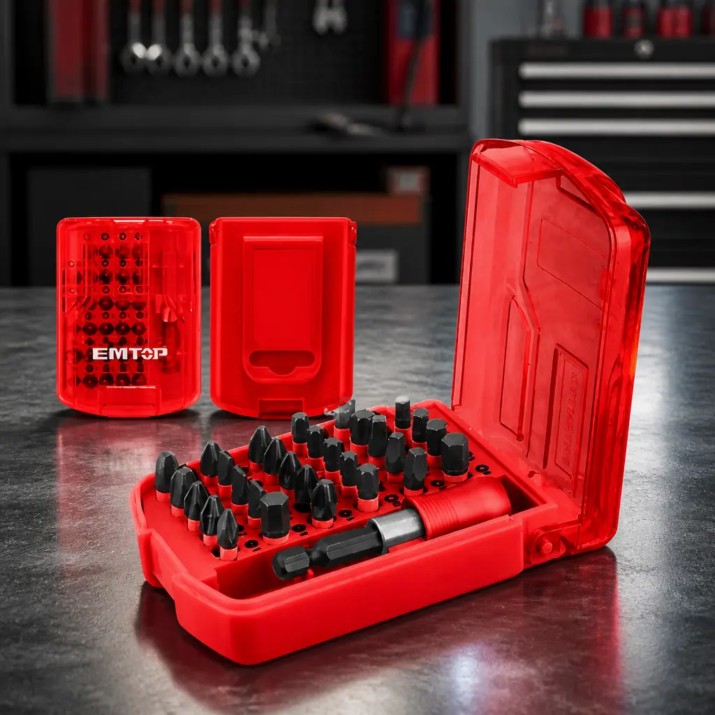 Juego Puntas de Impacto 30pzas. Estuche de bolsillo. Emtop