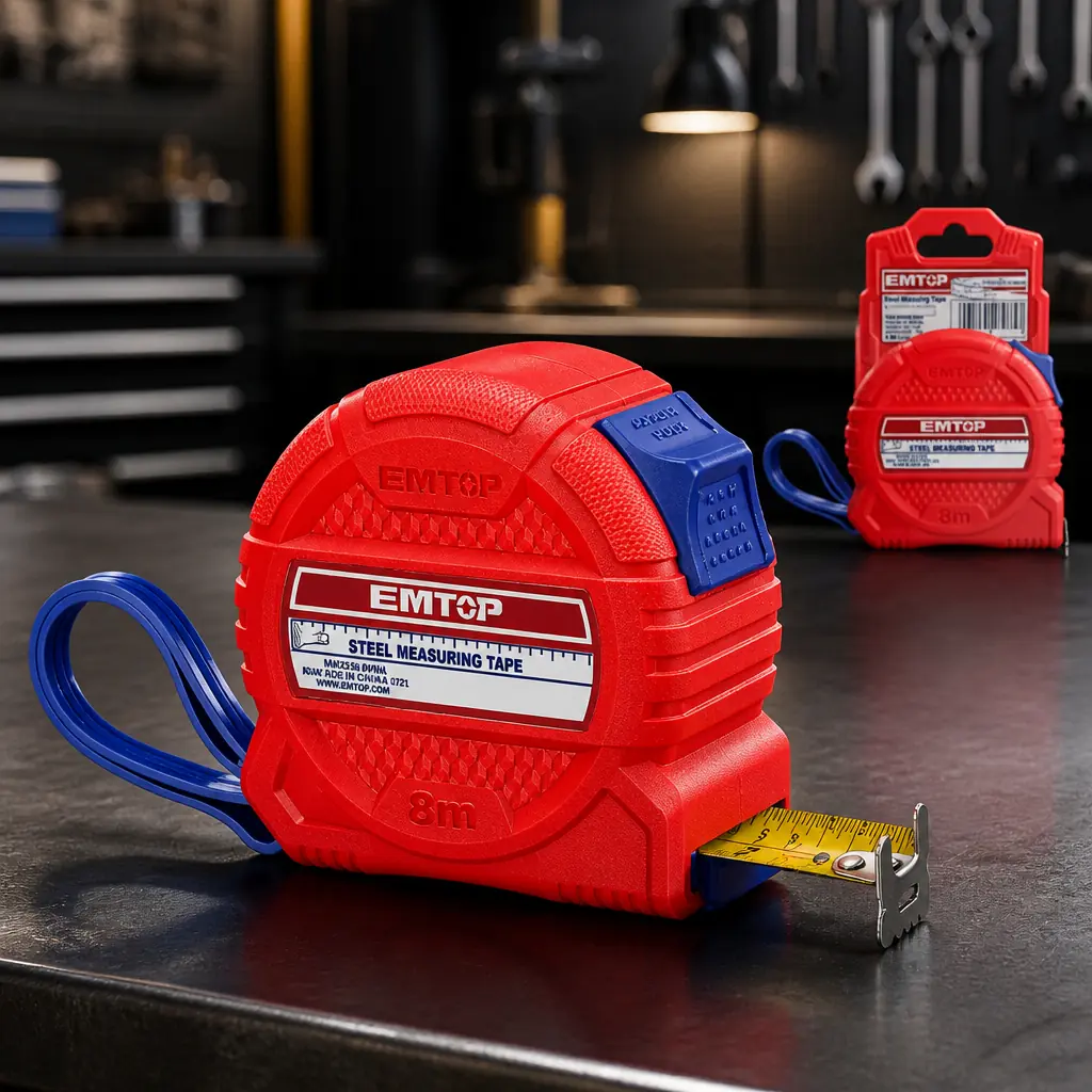 Cinta metrica Retractil 8m x 25mm. Emtop