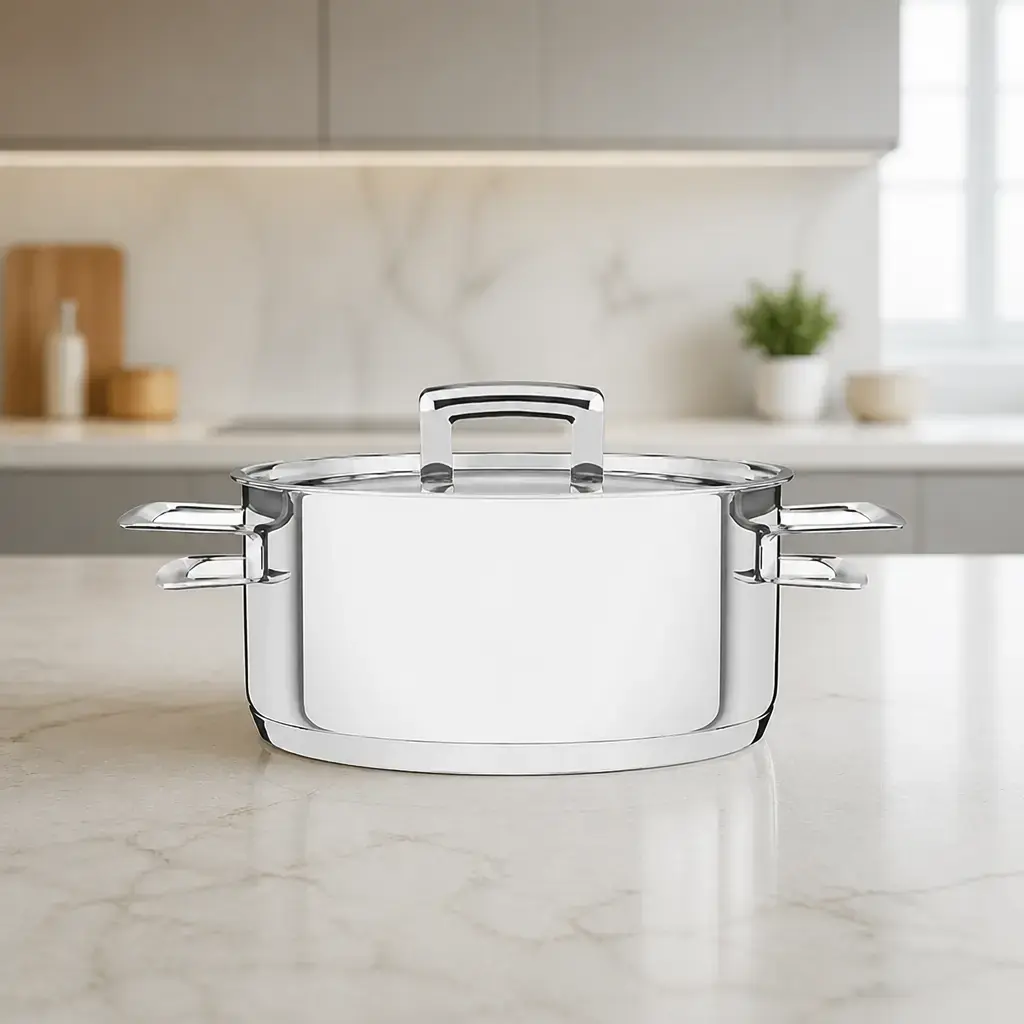 Cacerola Ac. Inox 24cm 4.8lt Brava x Un.