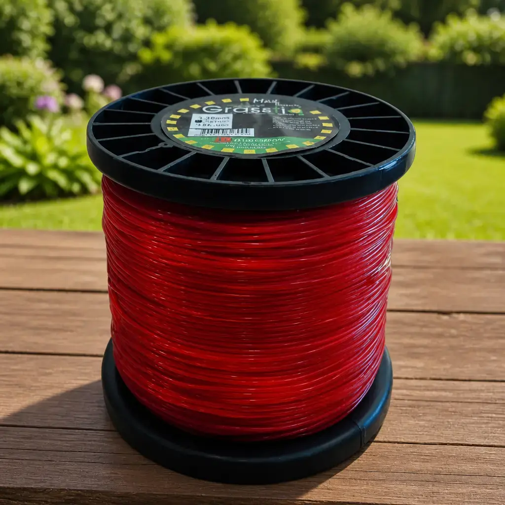 Hilo bordeador Rojo Grassfio redondo (3.30mm x 105m) Carrete x 1kg