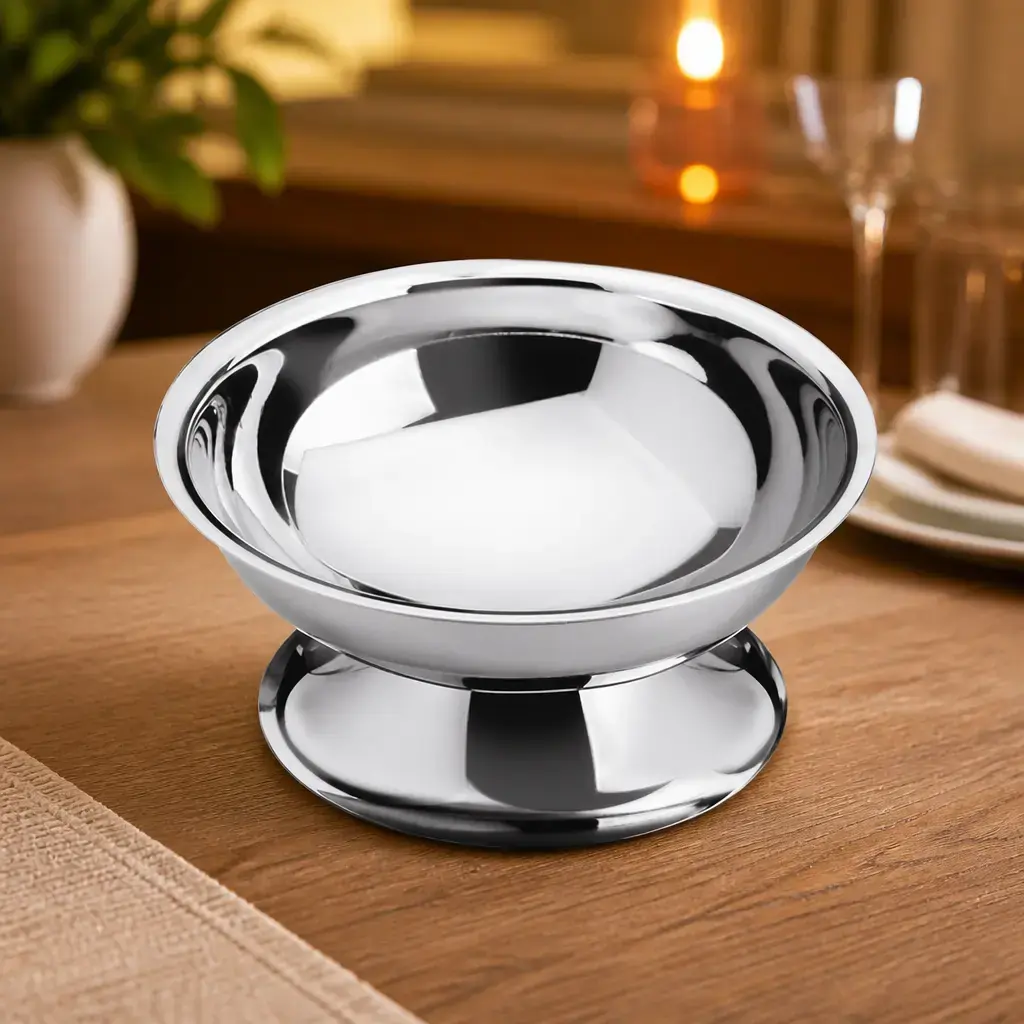 Copa para helado acero inox Service x Un.