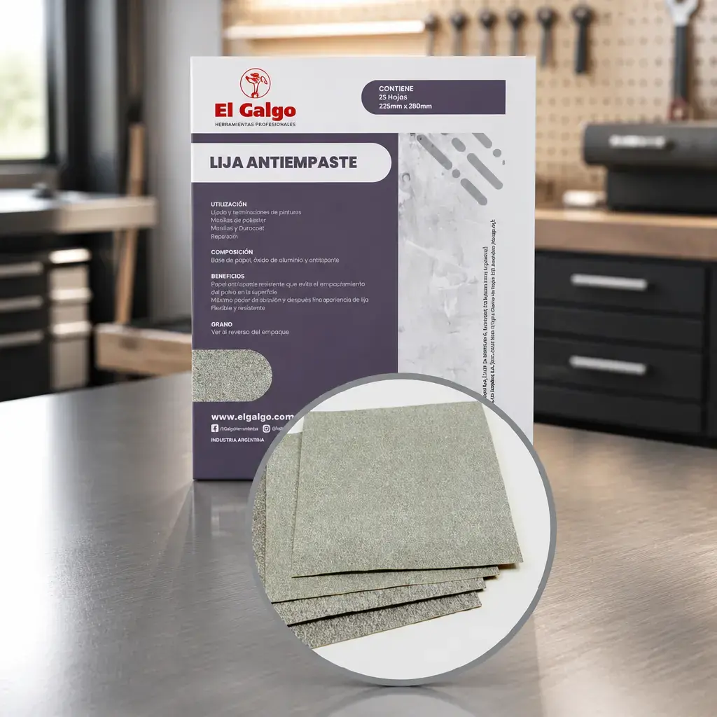 Lija antiempaste Grano 400 (225x280mm) x25