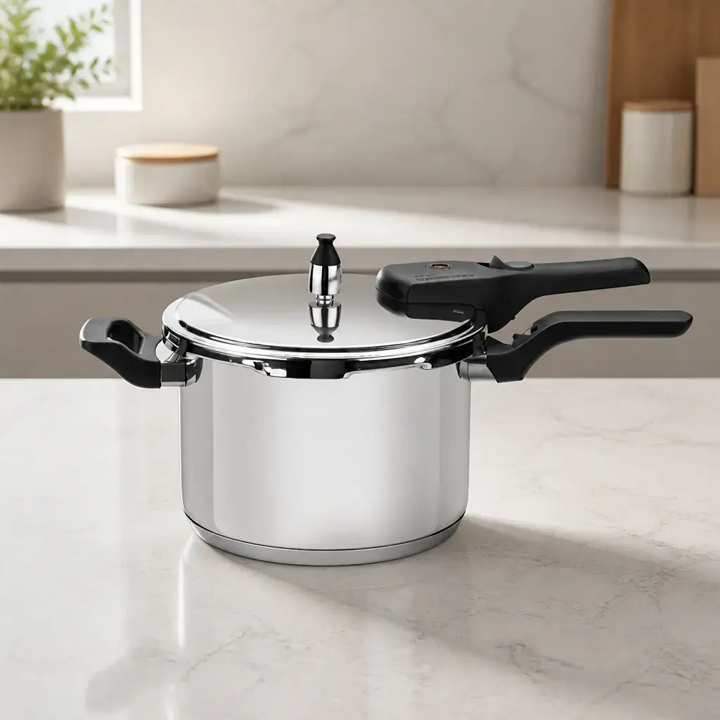 Olla a presion Ac. Inox. 22cm 6lt Brava x Un.
