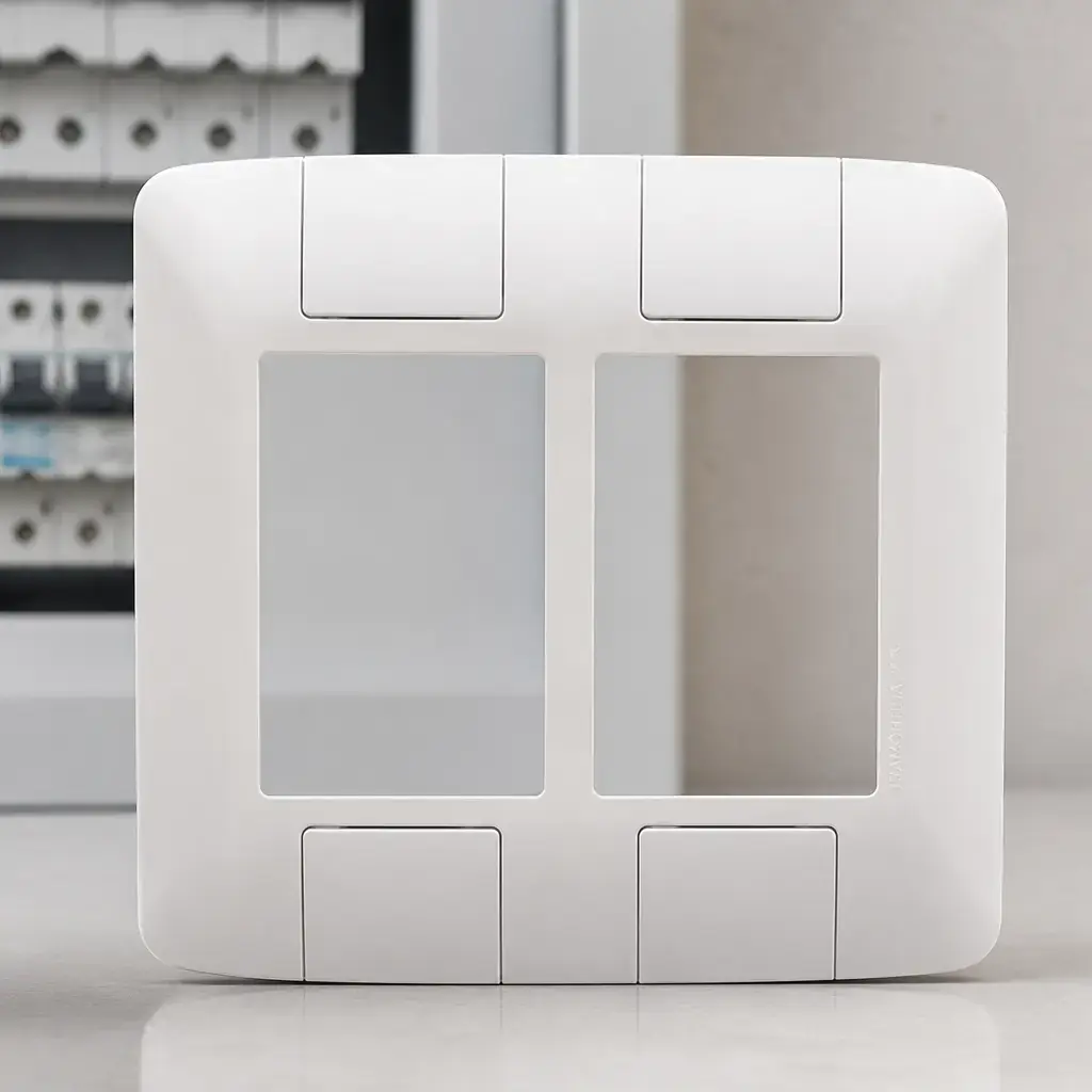 Placa 4x4 6 Modulos Blanca ARIA xUn.
