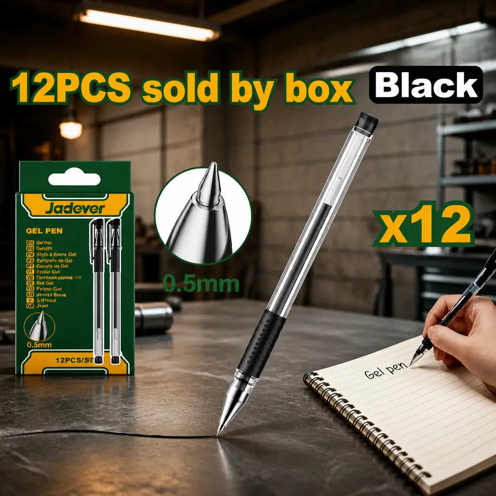 Boligrafo Negro Jadever Caja x12