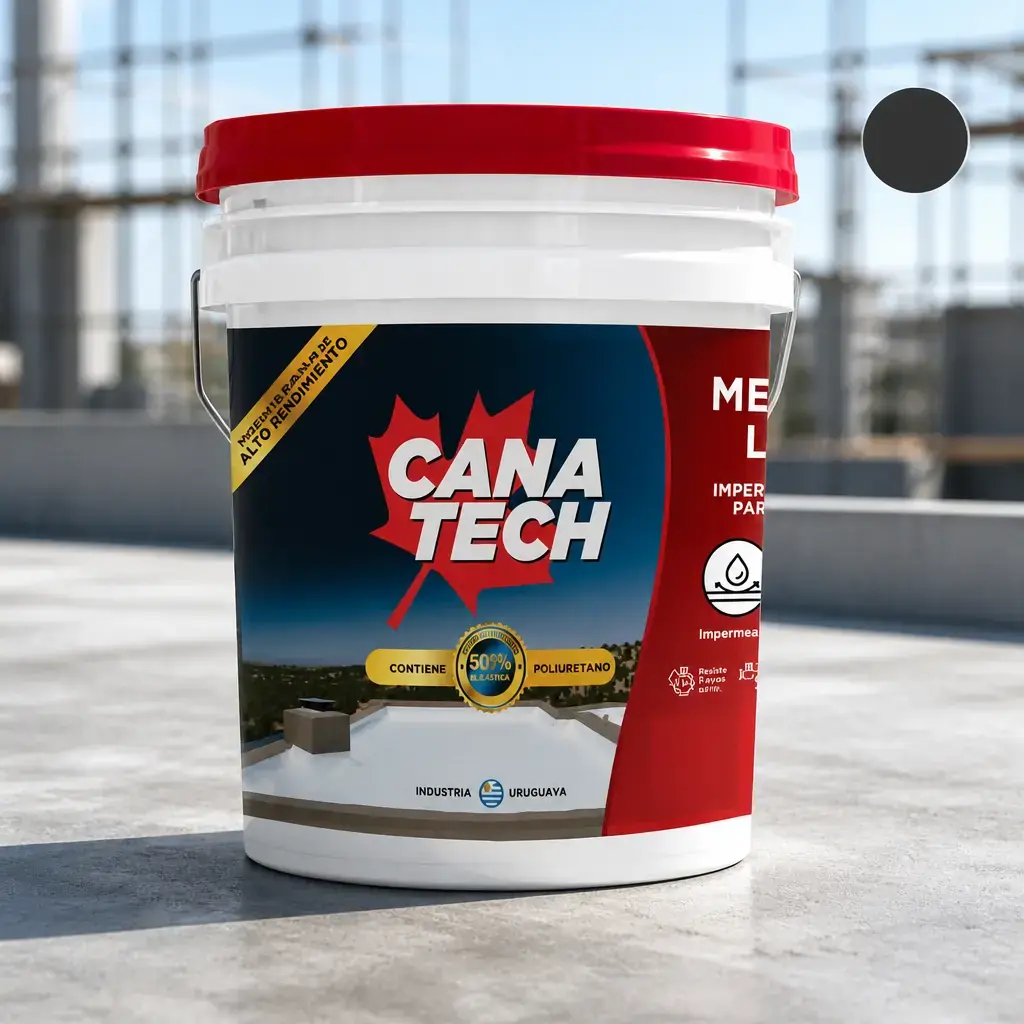 Membrana Liquida Canatech Negro 1kg sin fibra x Un.