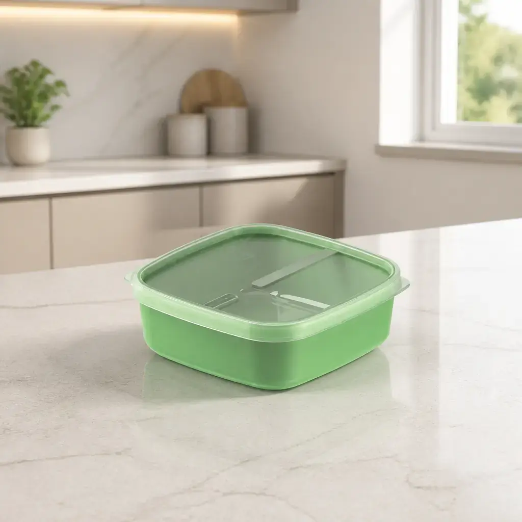 Pote cuadrado 1.1Lt. verde Mixcolor Tramontina x Un.