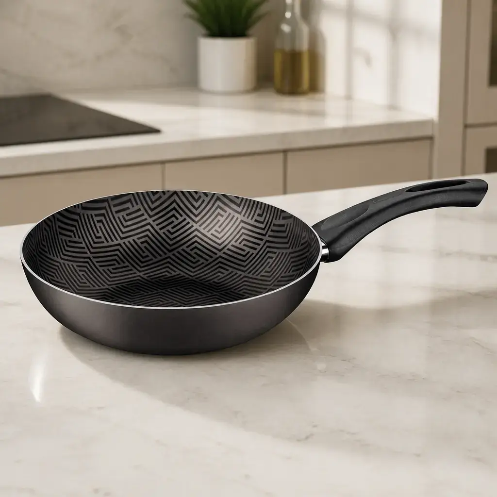 Sarten honda 28cm Paris T. Negra x Un.