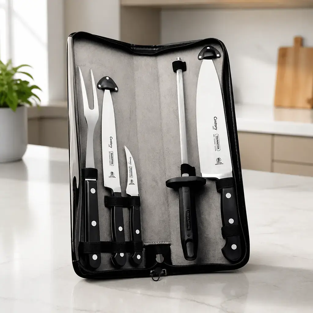 Juego cuchillos 5 pzas. + Estuche Century