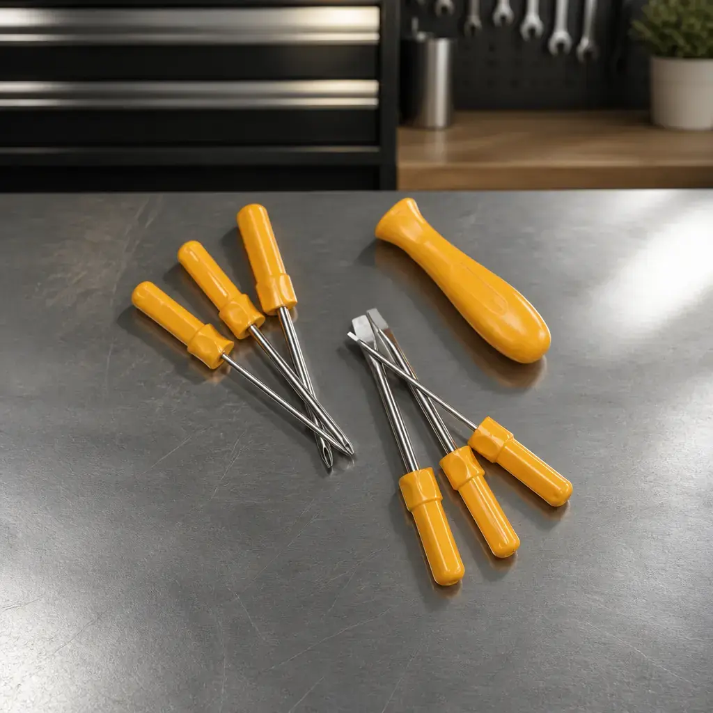Juego Destornillador 6 piezas. intercambiables. DIY. Tramontina