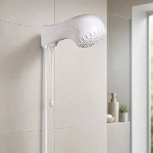 Ducha Electrica 4 Temperaturas con Manguera 220V-6500W Blanca