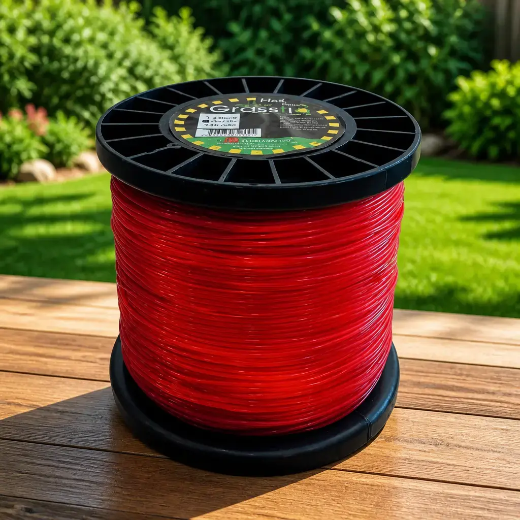 Hilo bordeador Rojo Grassfio redondo (1.80mm x 345m) Carrete x 1Kg.
