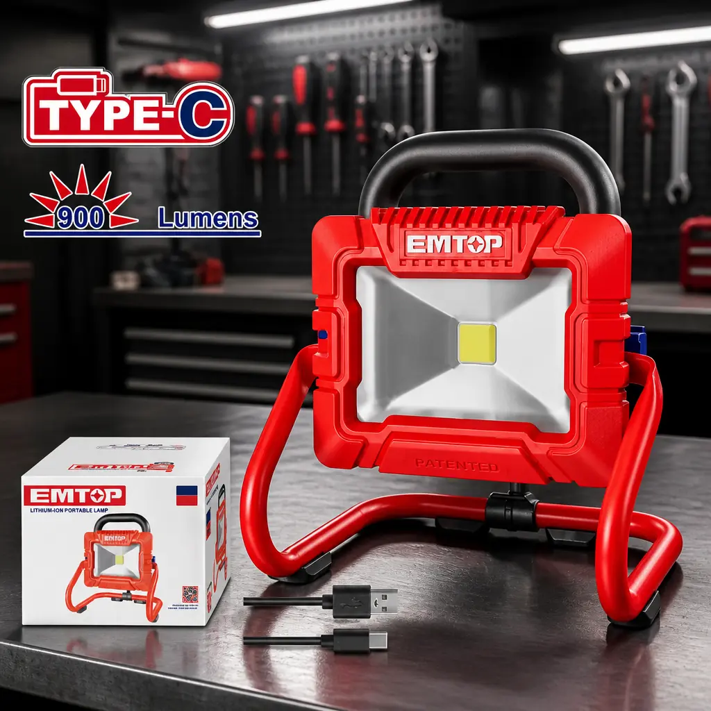 Reflector Portatil LED 900 Lumens 3.6V + Acc. Emtop