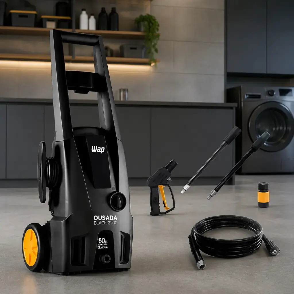 Hidrolavadora WAP Ousada 2200 1750PSI 1500W Negro