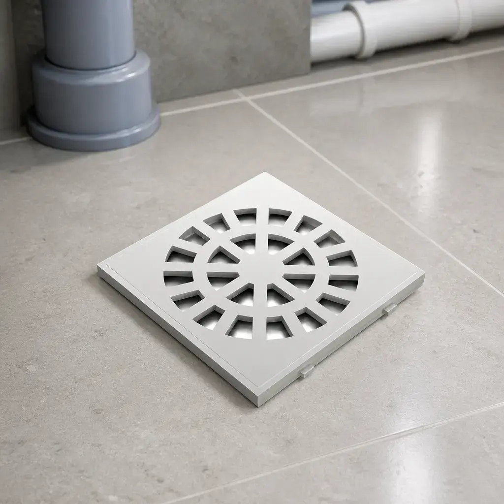 Rejilla plast. para Registro 13x13cm con marco DUKE
