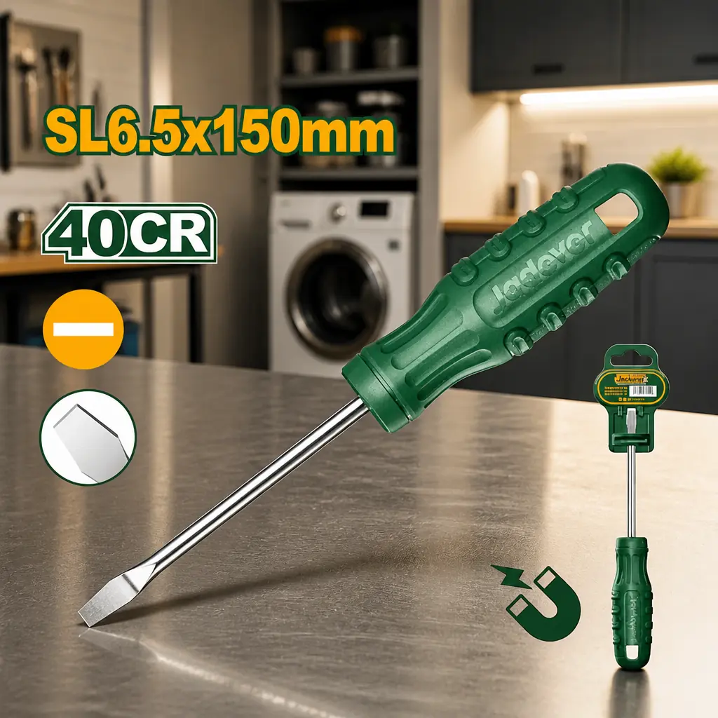 Destornillador Plano 6x150mm (1/4x6") Jadever x Un.