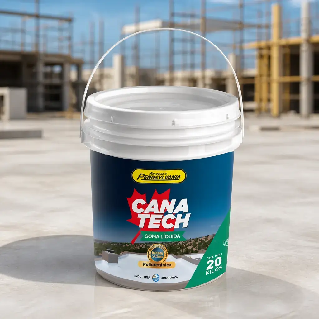 Membrana Canatech Goma Liquida Teja 4kg x Un.