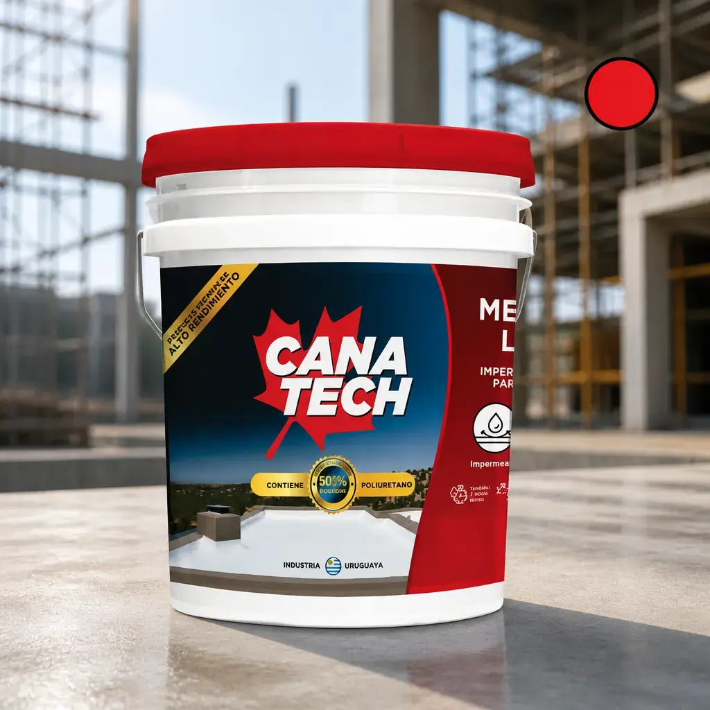 Membrana Liquida Canatech Rojo 1kg sin fibra x Un.