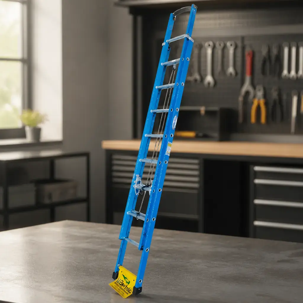 Escalera de Fibra Azul 3.50-5.90m - 19 Peld. WB