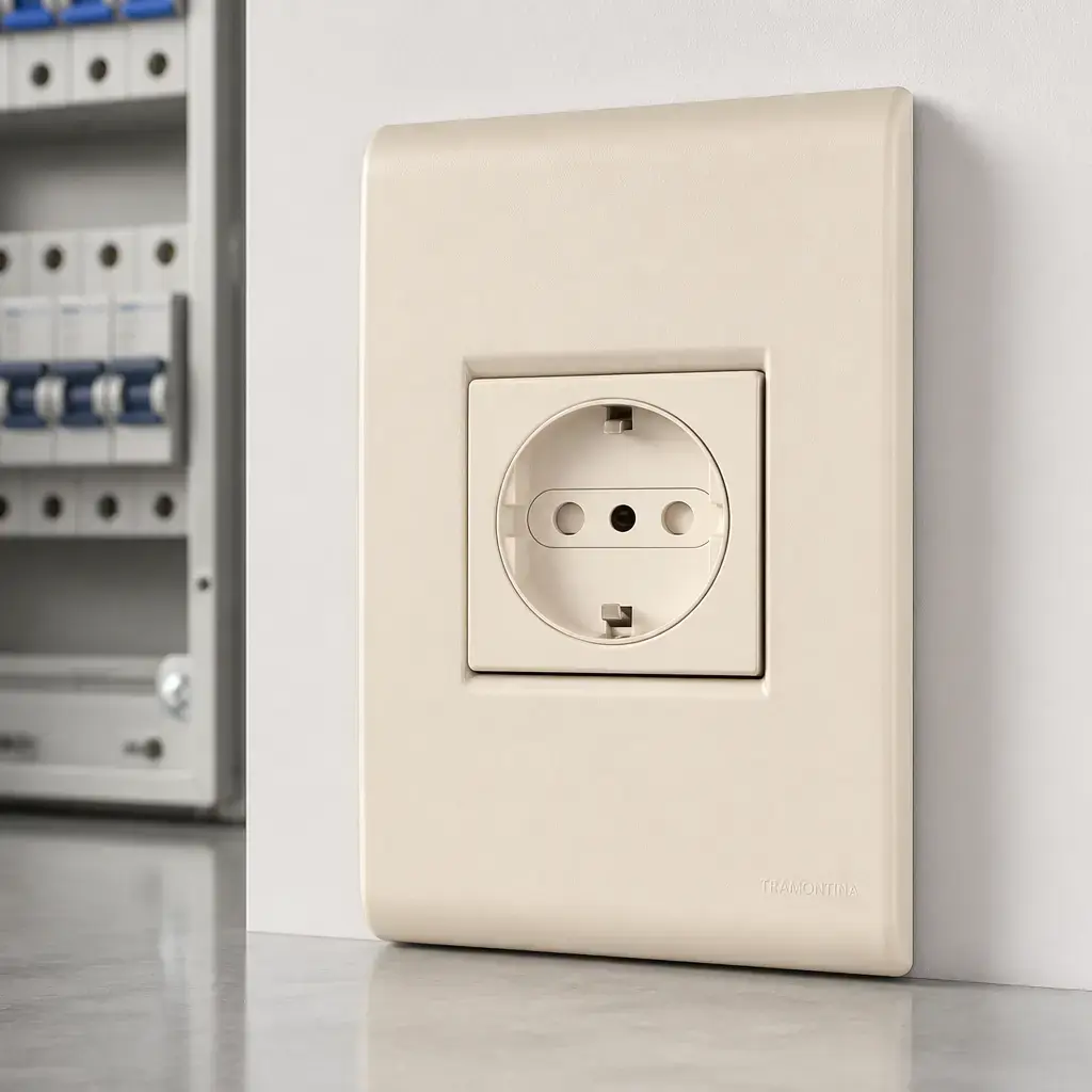 Placa + Tomacorr. Schuko 16A Beige LIZ xUn.