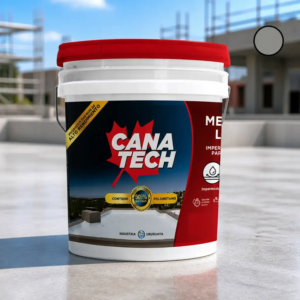 Membrana Liquida Canatech Gris 4kg sin fibra x Un.