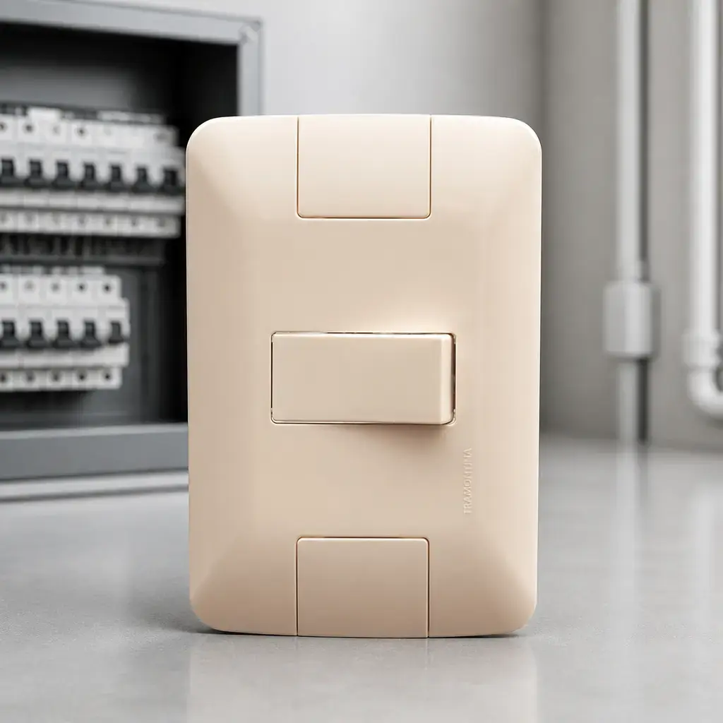 Placa + 1 Interrup. Simple 10A Beige ARIA