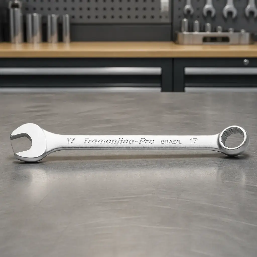 Llave comb. 15mm cuello corto Pro x Un.