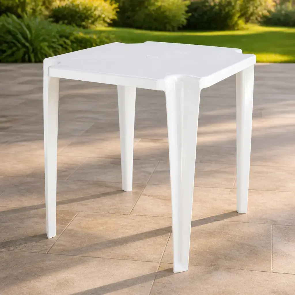 Mesa Cuadrada Liviana Noronha Blanca Tramontina