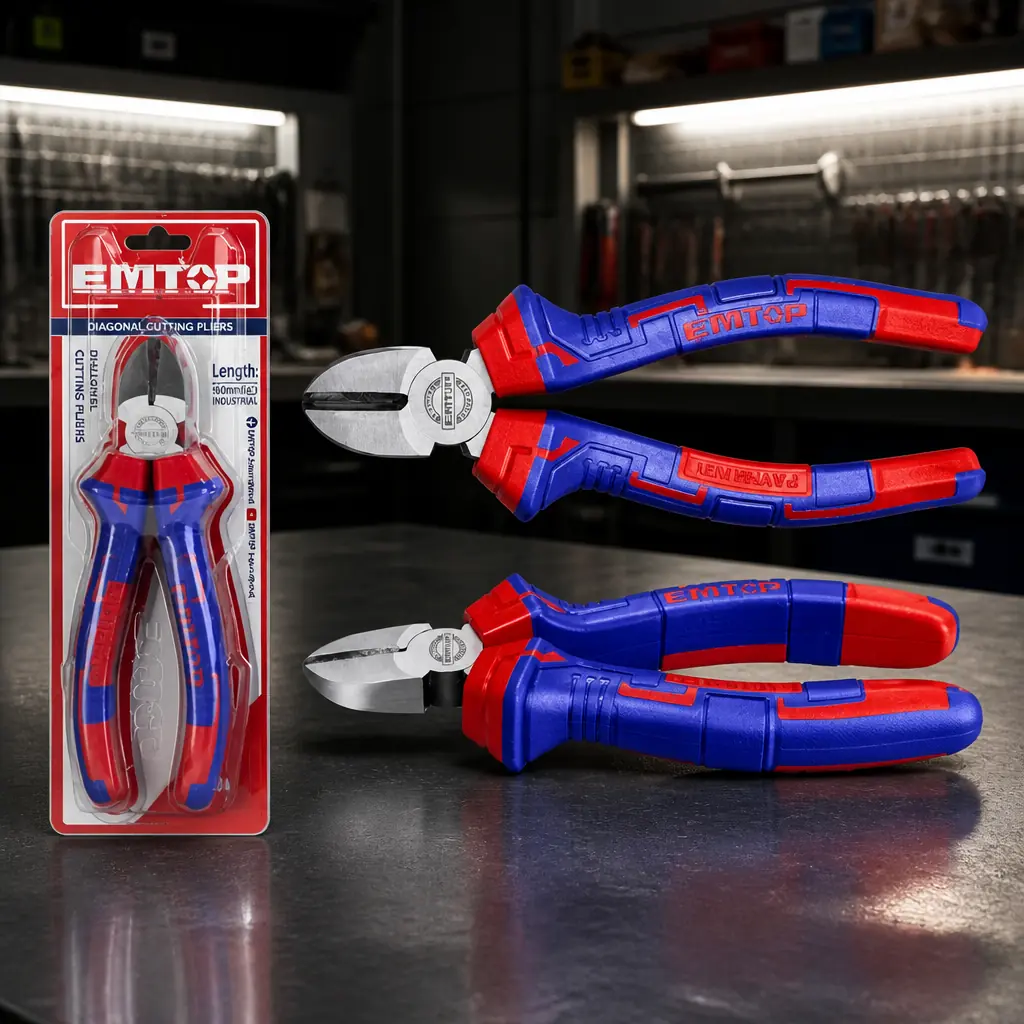 Pinza corte diagonal 7". Emtop