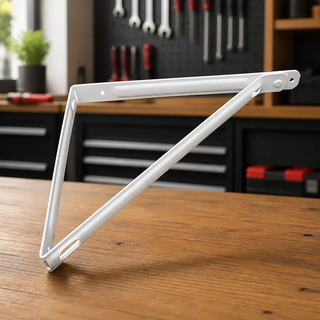 Soporte con travesaño blanco 200 x 250mm x20u.