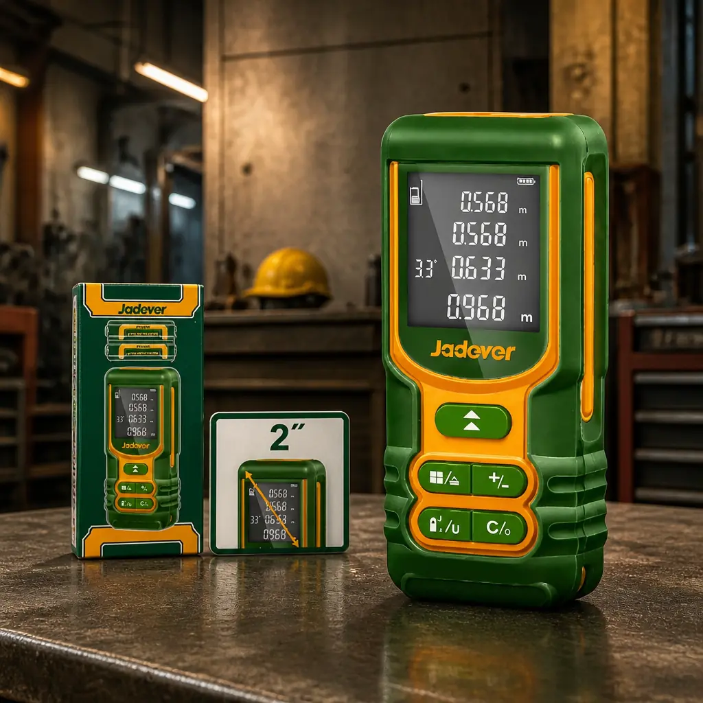Medidor de distancia laser verde (0.05 - 75m) Jadever Caja