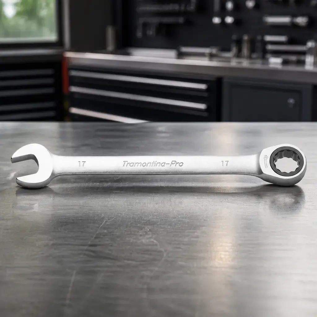 Llave combinada con crique 18mm. Pro x Un.