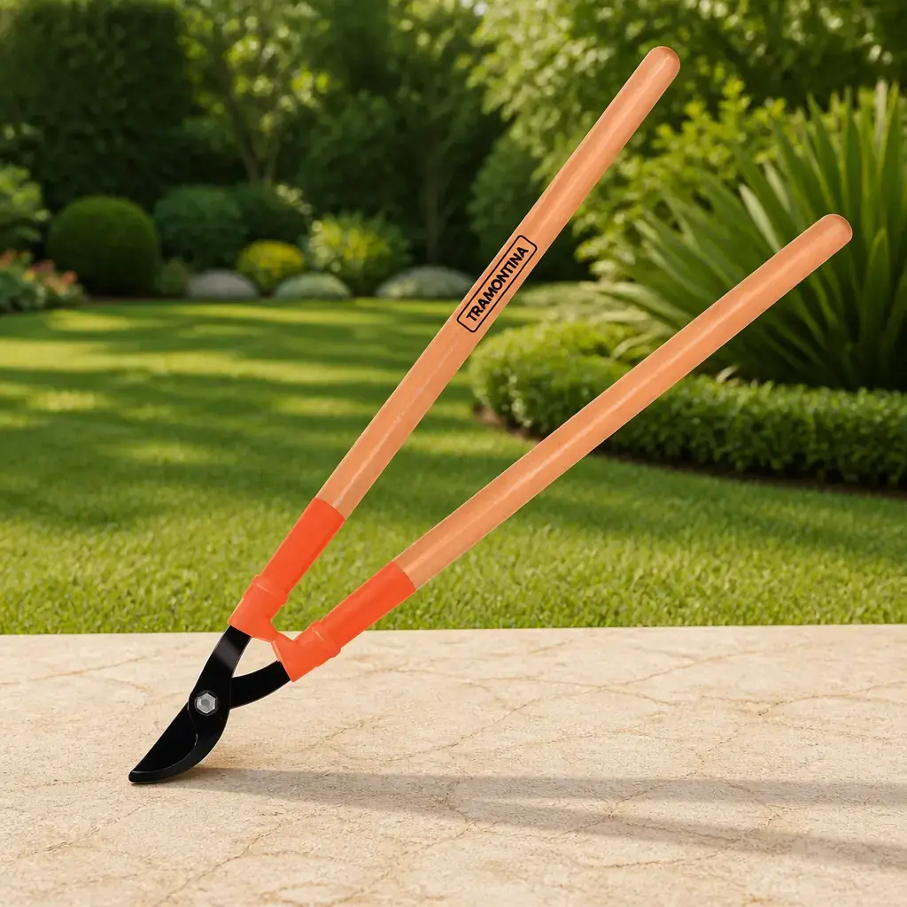 Tijera de podar mango largo de madera 60cm Tramontina x Un.