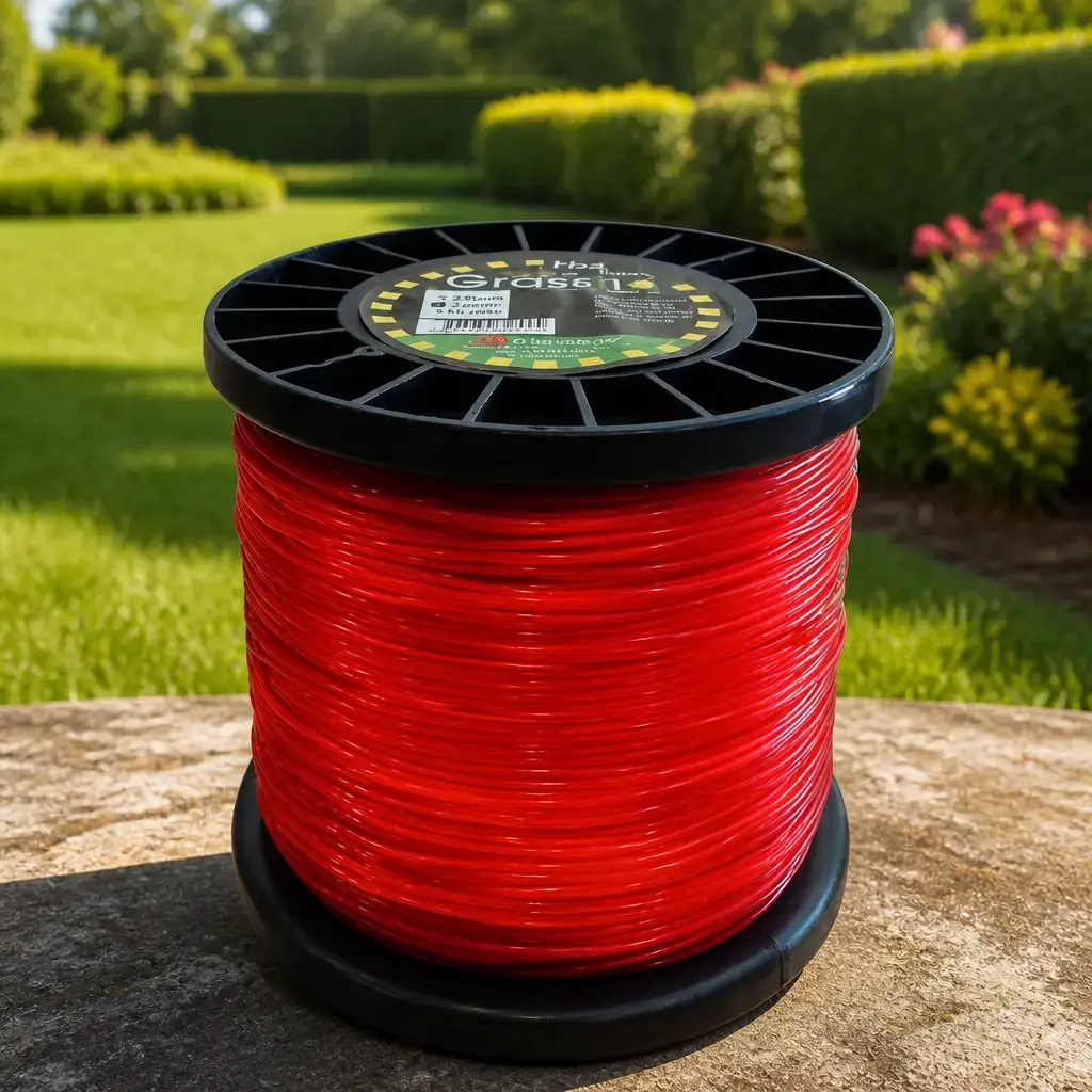Hilo bordeador Rojo Grassfio redondo (2.50mm x 188m) Carrete x 1kg