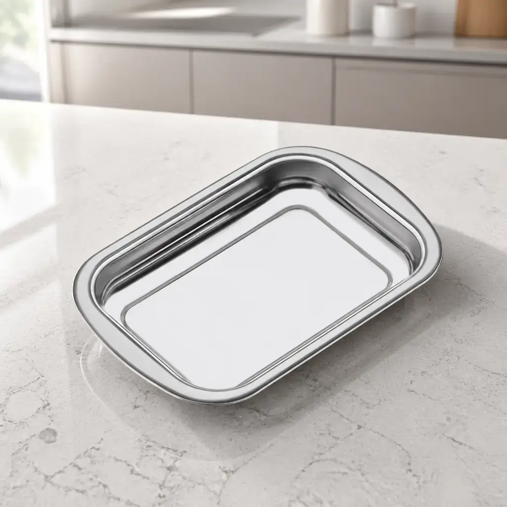 Fuente rect. acero inox. 39cm Cosmos